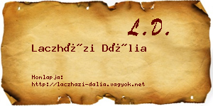Laczházi Dália névjegykártya